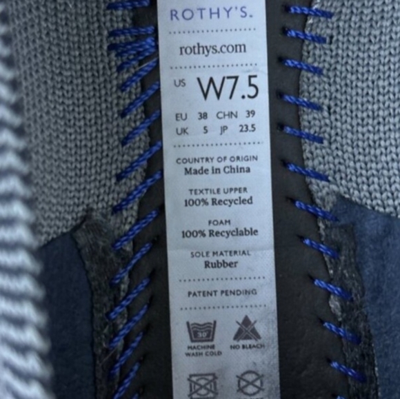 Rothys Flats Point Knit Ballet Slip On - Picture 2 of 4